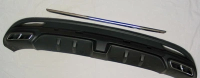Hyundai Elantra MD 2012+ накладка на задний бампер диффузор Black стиль F1 L2288