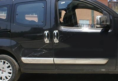 Бічні молдинги накладки на двері Fiat Fiorino Фіат Фіоріно 2007- 4шт АМ0030089