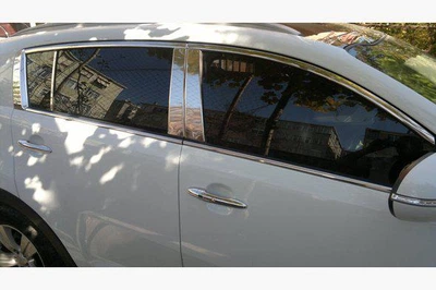 Накладки на стойки дверей Ford Focus 2005-2011 4шт Автомобильные декоративные накладки на авто АМ0036632