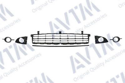 Решітка в бампер AVTM Renault Scenic 06-08 середня комплект Рено Сценик АМ0038895