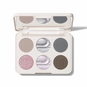 Палитра теней для век MORPHE ChromaPlus 6-Pan Eyeshadow Palette из 6 шт, Cyber Chrome, 7.5 g