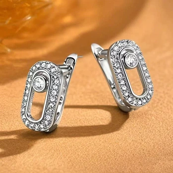 Серьги в стиле Messika (Silver)