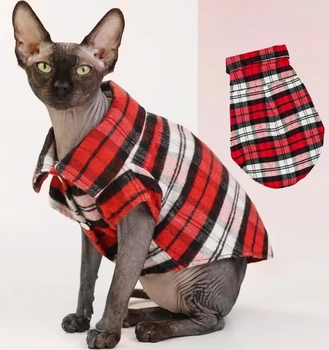 Рубашка для котов (кошек) Ретро XS Красный