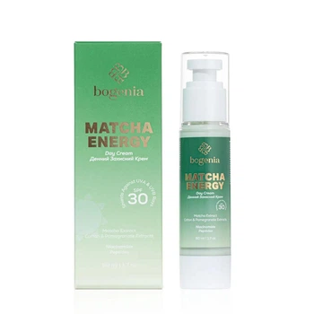 Денний крем Bogenia з матчею Matcha Day Cream Fluid SPF 30 BG459 №001