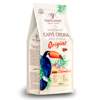 Кофе в зёрнах Tempelmann Origins Colombia Caffe Crema 100% Arabica, 1 кг