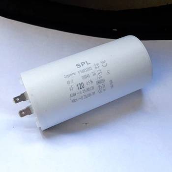 Конденсатор робочий 120mF/450 V SPL (клема)