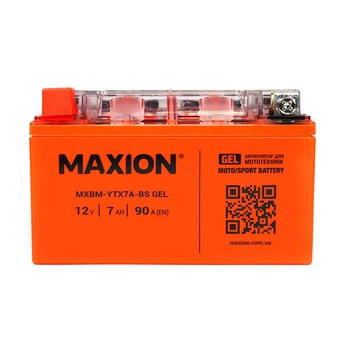 Мото акумулятор MAXION (HUAWEI) 24MXBM-YTX7A-BS GEL (12V, 7Ah, 90A, +/-)