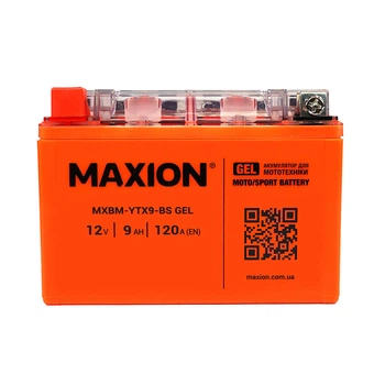 Мото акумулятор MAXION (HUAWEI) 24MXBM-YTX9-BS GEL (12V, 9Ah, 120A, +/-)