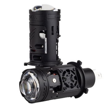 LED лампи автомобільні з лінзою DriveX LE-10 H4 Compact 6000K 45W/65W 9-36V к-т.
