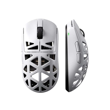 Бездротова ігрова мишка MCHOSE A7X Ultra Magnesium Alloy / PAW 3950 TI / 42 000 DPI / Tri-mode / White / Білий