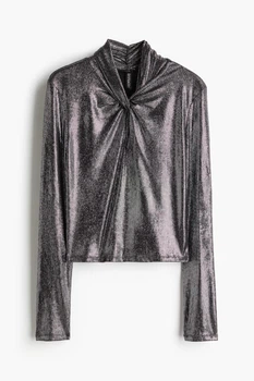Реглан жіночий Срібний H&M S(1274460)