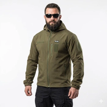 Тактична легка вітрівка Softshell від Global Ballistics Олива - Розмір S