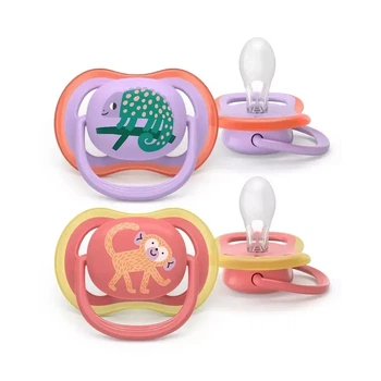 Пустышка Philips AVENT Ultra Air 18+ місяців 2 шт фіолетово-кораллов (SCF349/47)