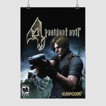 Постер Обитель зла 4, Resident Evil 4 (2005), PS2, Леон Кеннеди, A3 42×30 см (id2991)