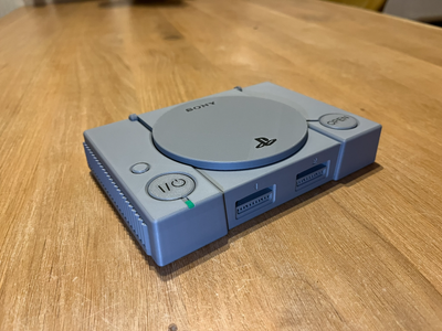Модель Игровой Приставки PlayStation 1 Console Серый 18 См 3Д Печать