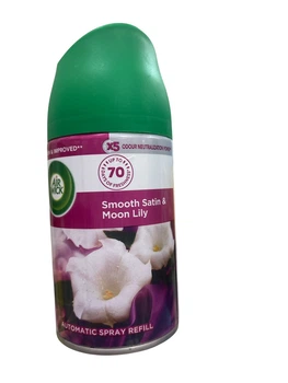 Сменный баллон к автоматическому аэрозольному освежителю воздуха Air Wick Freshmatic гладкий атлас и лунная лилия, 250 мл