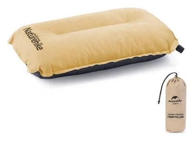 Подушка самонадувна Naturehike Sponge automatic NH17A001-L, жовта (FNR_6927595777404)