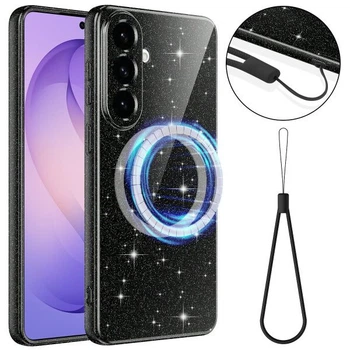 Защитный чехол Deexe Glitter Case with MagSafe для Samsung Galaxy A27 (A276) - Black