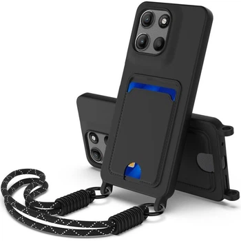 Защитный чехол Reframe Silicone Holder для Motorola Moto G15 / G15 Power / G17 Power - Black