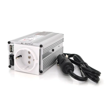 Інвертор напруги MSI-15012 ((150W)), 12/220V, approximated, 1Shuko, USB, клеми + затискачі, Box, Q24 (UG-28977)
