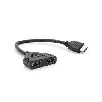 Розгалужувач HDMI 1=>2 порти, 1080P, кабель 30см, OEM (UG-43340)