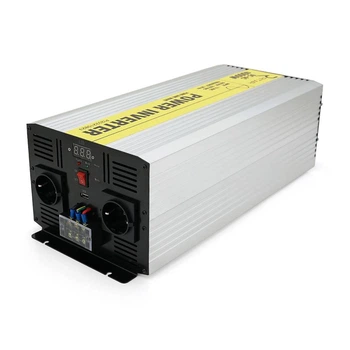 Інвертор напруги RITAR RSC-5000, 12V/220V, 5000W з правільною синусоїдою, 2xShuko, 1xUSB, клемні дроти, клемні колодки, BOX, Q2 (UG-28837)
