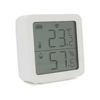Датчик температури та вологості TH05 Tuya, -5°С - 55С°, з екраном, Bluetooth 5.0 BLE, сумісний з Tuya, Smart Life, 38х38х12мм