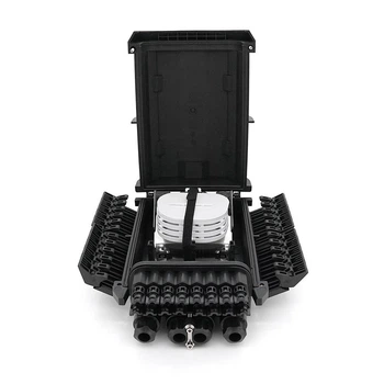 Муфта оптична Merlion ML-OP-F203, герметична, 4 введення, до 4-х касет, до 96 зварок у два шари, матеріал ABS (UG-31910)