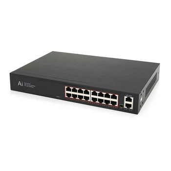 Комутатор Merlion MG1018 18 портів Ethernet 10/100/1000 Мбіт/сек. метал AC220V. (UG-30797)