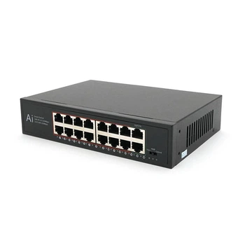 Комутатор Merlion MS1016 16 портів Ethernet 10/100 Мбіт/сек. метал AC220V. (UG-27240)