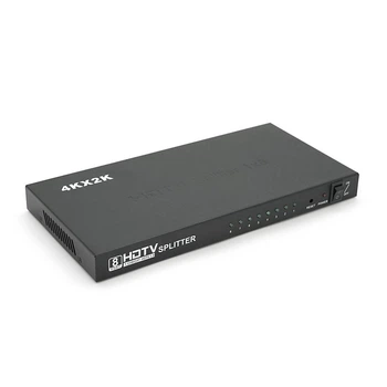 Активний HDMI сплітер 1=>8 порту, 3D, 1080Р, 4Kx2K, 1,4 версія, DC5V/2A Q20, Box (UG-16116)