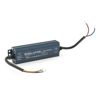 Імпульсний блок живлення герметичний (Led Converter) 12V 45W, IP67, 137х21х37 мм, Box (UG-39828)