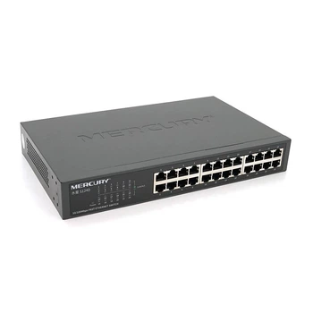 Комутатор Mercury S124D, 24 порти Ethernet 10/100 Мбіт / сек, BOX Q6 (UG-13001)