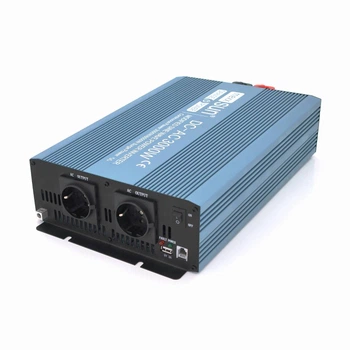 Інвертор напруги Mexxsun MXS-3000, 24V/220V, 3000W з правільною синусоїдою, 2 Shuko, клемні дроти, Q2 (UG-29233)