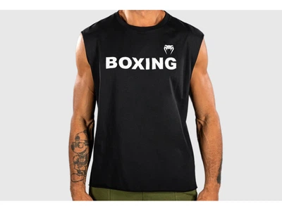 Безрукавка VENUM Boxing VT Sleeveless T-Shirt XXL чорний (6019)