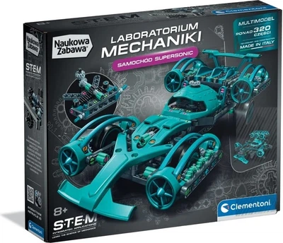 Klocki konstrukcyjne Clementoni Laboratorium mechaniki Samochód Supersonic 50439 (8005125504398)