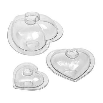 Форма для шоколада акрил "Heart" 3шт/уп (R92358)