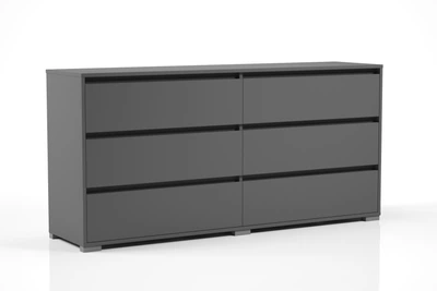 Комод Тина Orange-Line 1600 Графит 1600x400x773