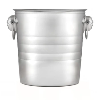 Ведро для льда Total Barware ведерко для охлаждения напитков вина шампанского 6 л Серебристое (18811-IB-6L)