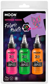 Набір неонових фарб Haza-Witbaard Fabric Paints 3 x 30 мл (5056135638583)