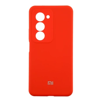 Чехол-накладка Liquid Silicone (AA) с защитой на камеру для Xiaomi Redmi 15 4G Red