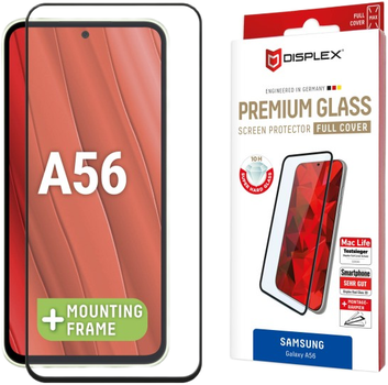 Захисне скло Displex Premium Glass Full Cover 3D для Samsung Galaxy A56 Transparent (4028778124632)