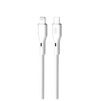 Кабель XO NB-Q231A PD 27W/1m Rock Series Type-c to Lightning Білий