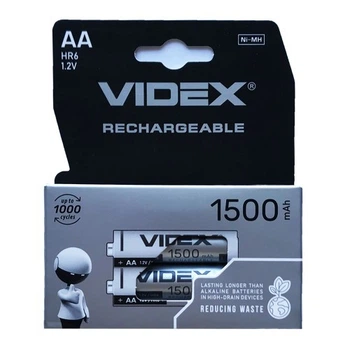 Акумулятор VIDEX R6 1500mAh (передзаряд) BLI 2