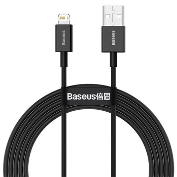 USB кабель Baseus Superior Series Fast Charging Data Cable USB to iP 2.4A 2m Black CALYS-C01