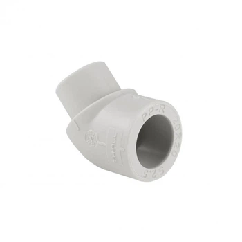 Уголок PPR Thermo Alliance 20, 45° для полипропиленовых труб, серый (SD00029395)