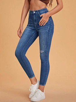 Джинсы SHEIN XS Синий sz2306095676526473