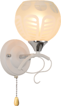 Бра настенная INTEREES IS XA1522B-1W WH+CR