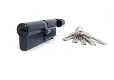 Циліндр KEDR M60 ZCBM (30T*30) Black mat ключ/поворотник