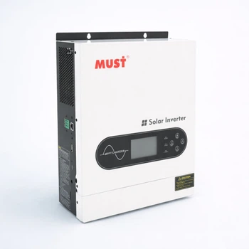 Гибридный инвертор MUST PV18-2012ECO, 2000W, 12V, ток заряда 80A, 170-280V, MPPT (80А, 30-320 Vdc), 290х367х111 мм.